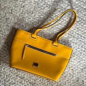 Dooney & Bourke Yellow Leather Tote